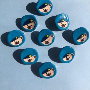 HANDMADE TED CONINGSBY BOTTLE TOP BADGE