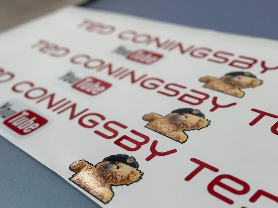 TED CONINGSBY VINYL DECALS (Set of 3) - Image 6