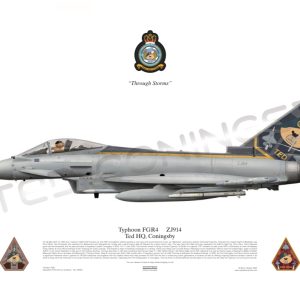 TED CONINGSBY SPECIAL LIVERY TYPHOON FGR4 SQUADRON PRINT